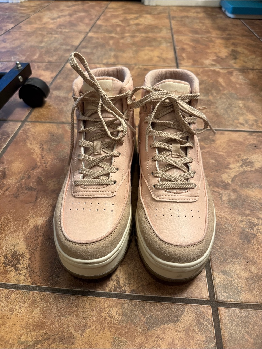 Reebok Women's Platform Sneakers - Blush Pink & Cream